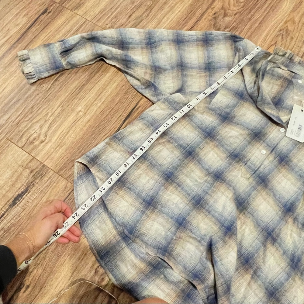 NWT Hartford Hyper Plaid Flannel Shirt - Picture 7 of 10